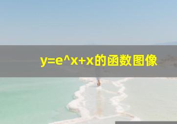 y=e^x+x的函数图像